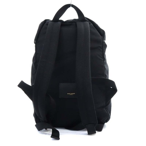 Saint Laurent Sack Bag Rucksack Backpack Canvas Black - Picture 2 of 8